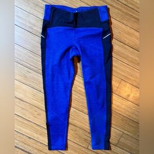 Athleta Fleece Lined Leggings Running Size Medium Petite